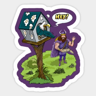 Minnesota Vikings Fans - Kings of the North vs Egg-cited Birdies Sticker